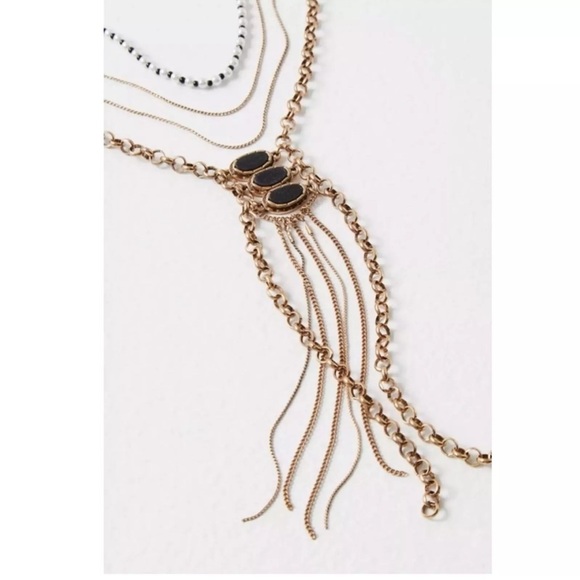 Free People Chantilly Layered Necklace in Gold - Picture 2 of 6